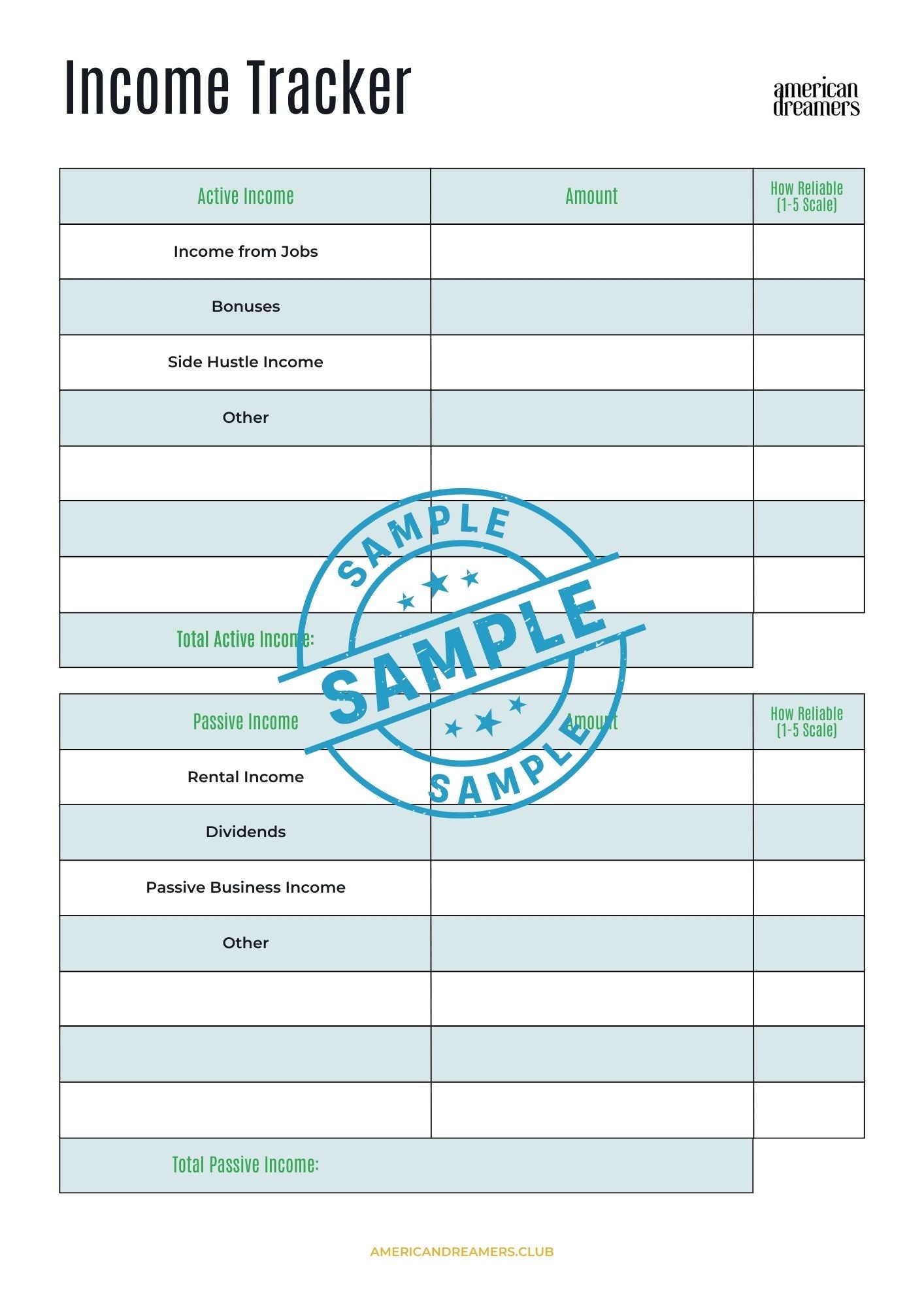 Financial Independence Workbook